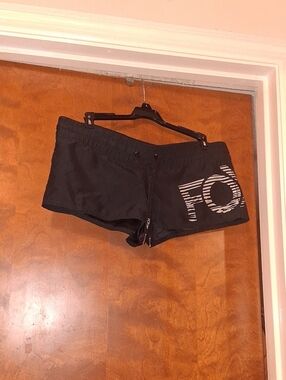 Fox Black Women's Bike/Swim Shorts with White Logo